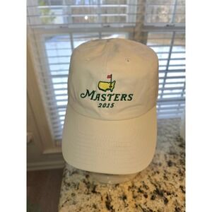 American Needle Masters 2015 Golf Hat White Adjustable‎ Strapback Dad Cap